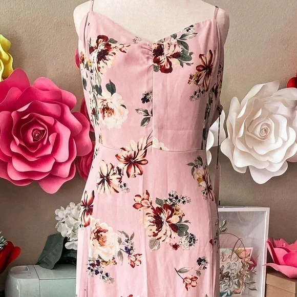 Nwt Leith Floral Print Maxi Dress - Picture 8 of 9